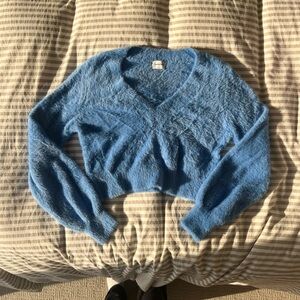 Sunday Best Soft Blue V-Neck Sweater